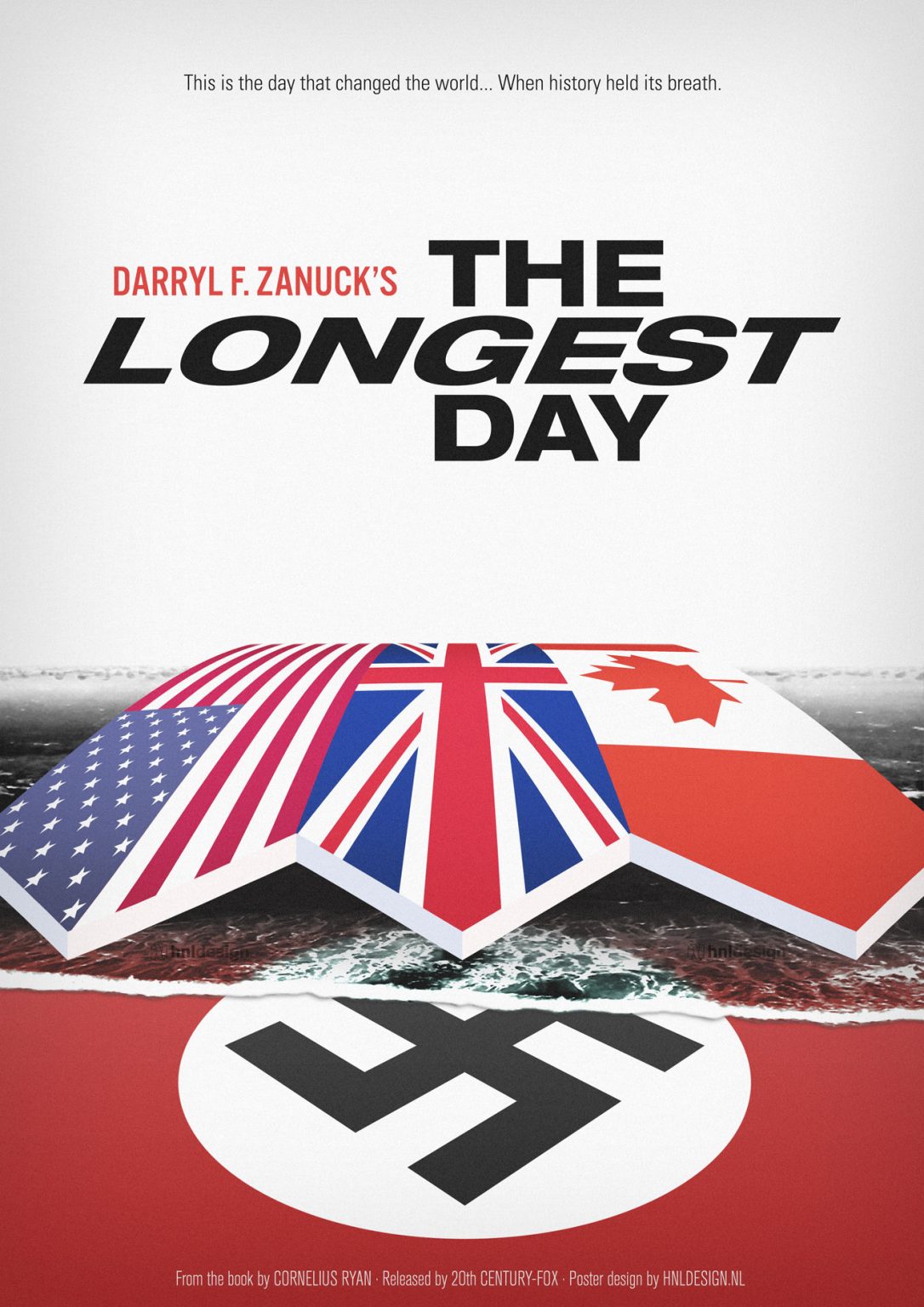 The Longest Day movie poster hnldesign